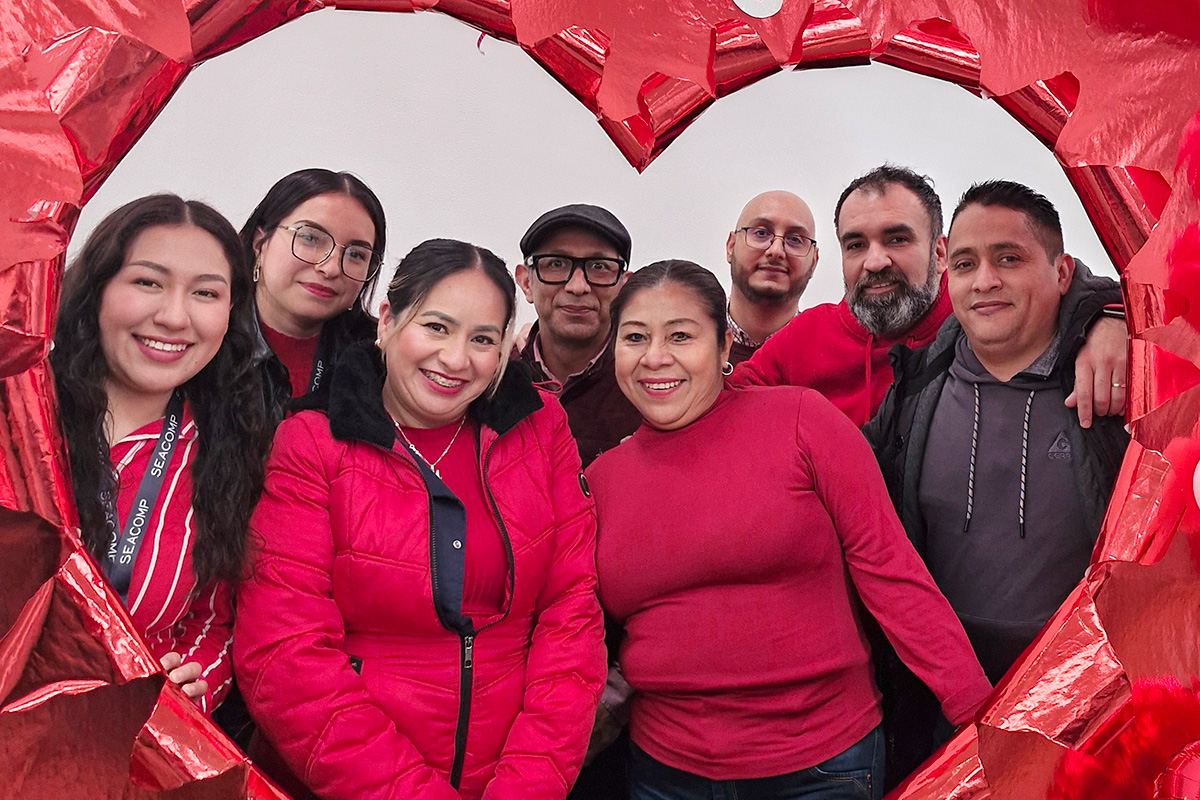 MX team celebrating Valentines Day