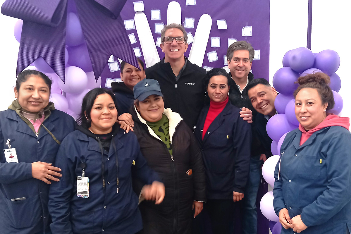 Employees celebrating international womens day