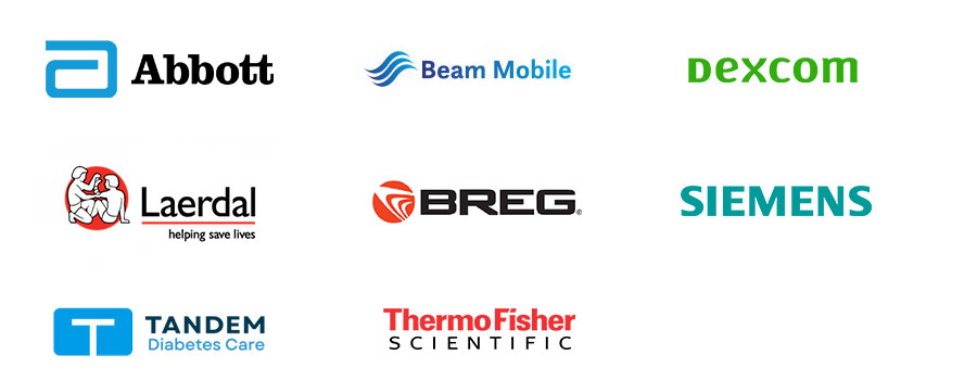 Selection of logos for companies SEACOMP works with