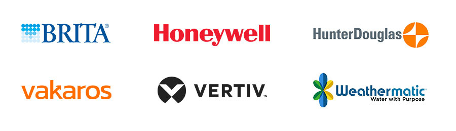 Selection of logos for companies SEACOMP works with