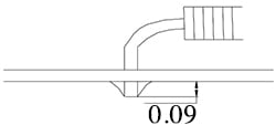 solder trimmed pin