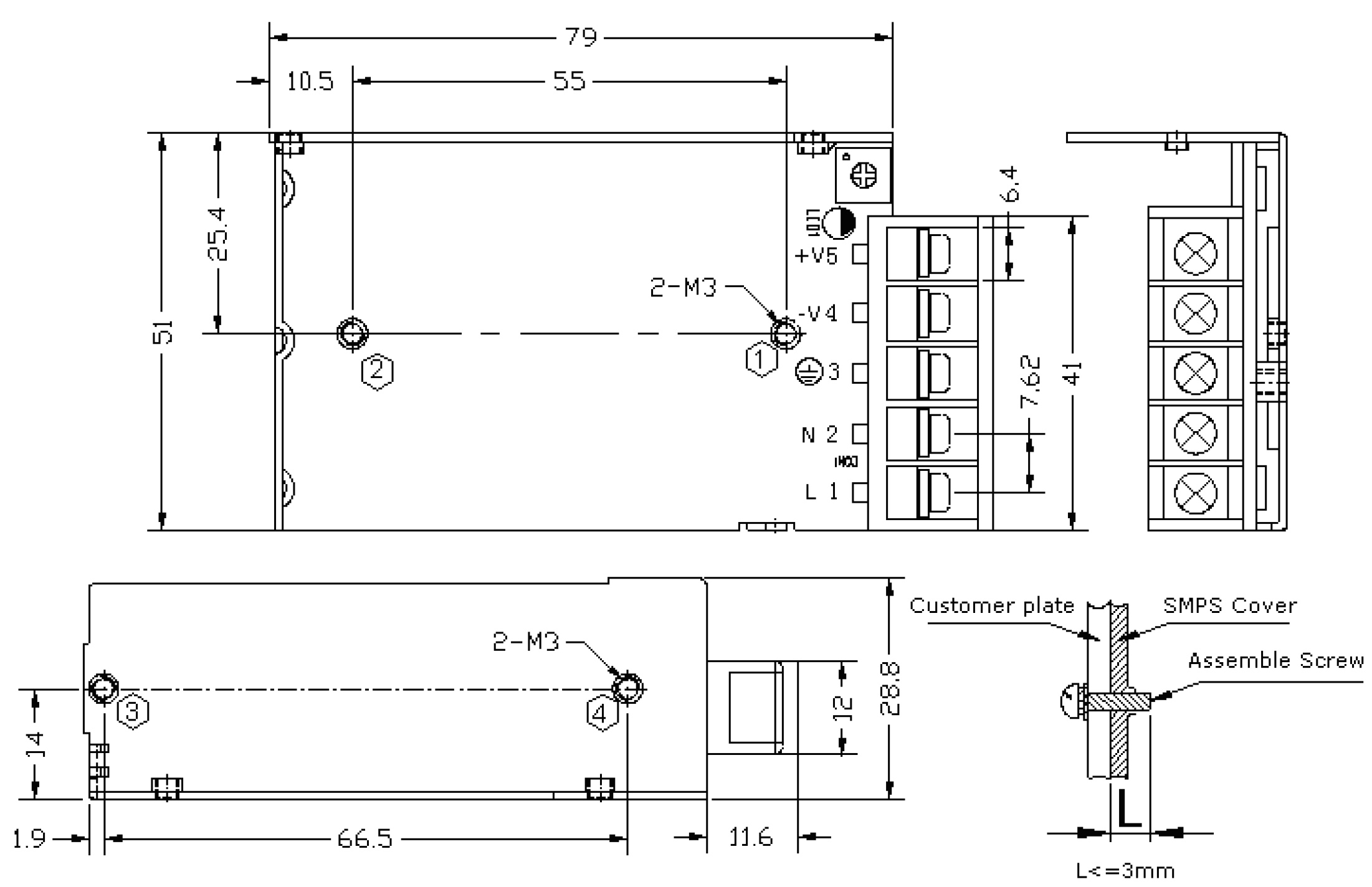 HDP-15 Mechanical Specs