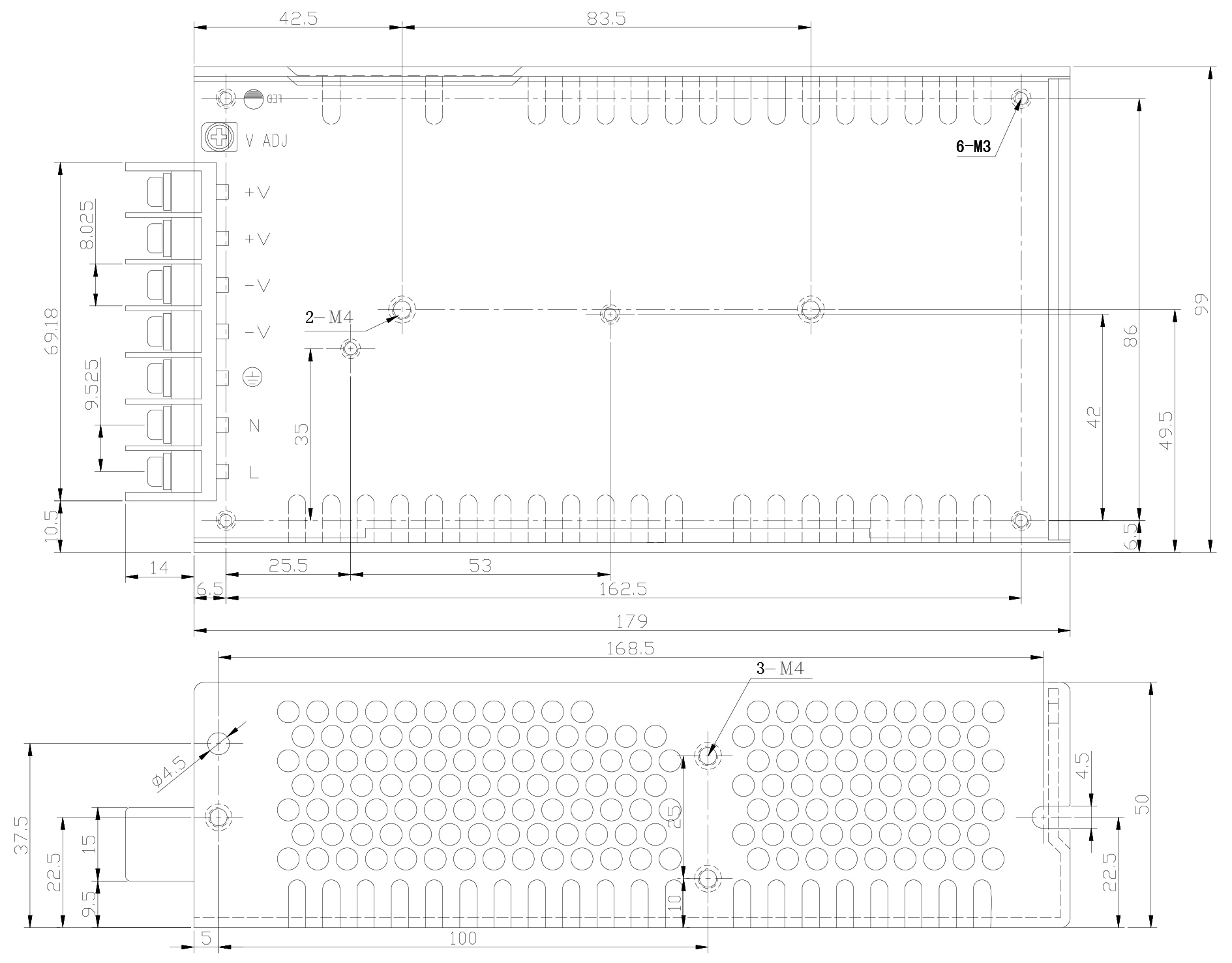 HDP-150C Mechanical Specs