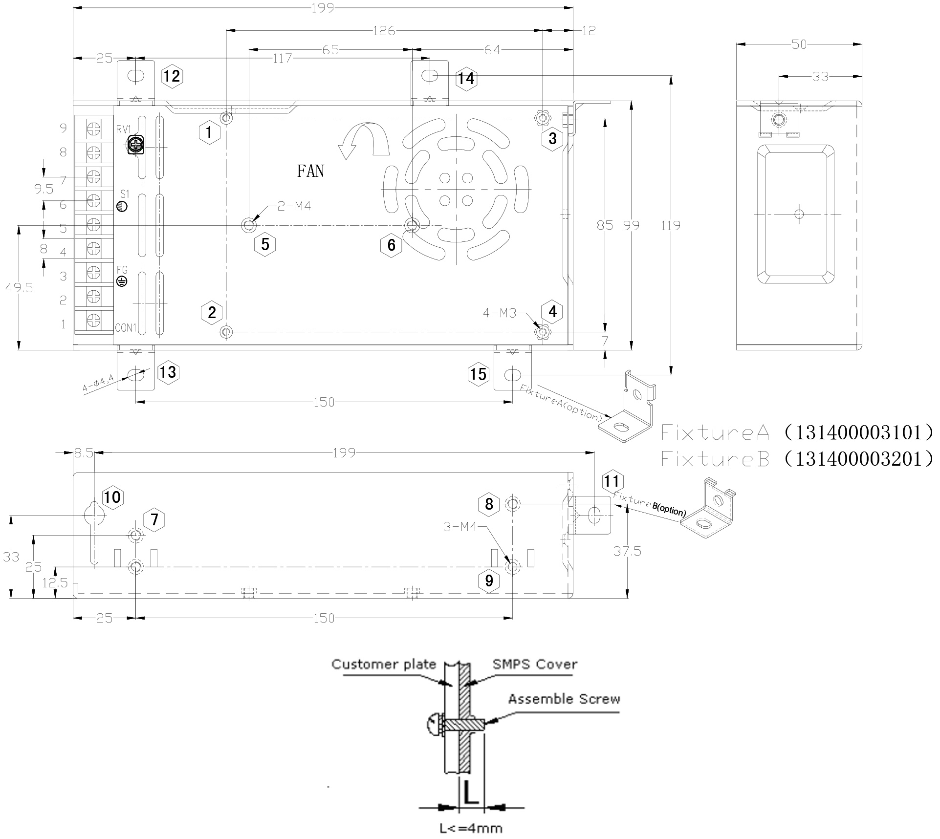 HDP-200A Mechanical Specs