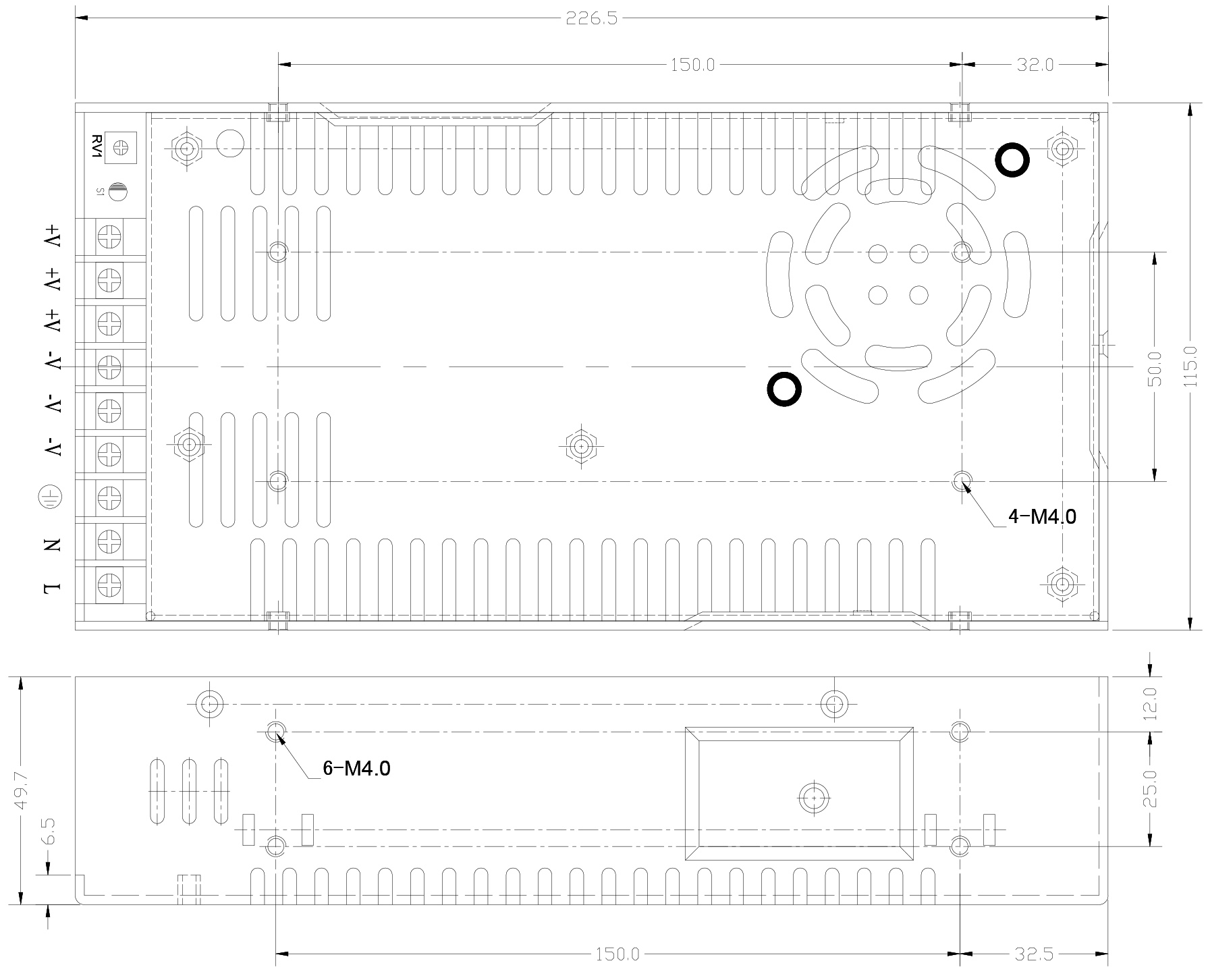 HDP-320B Mechanical Specs