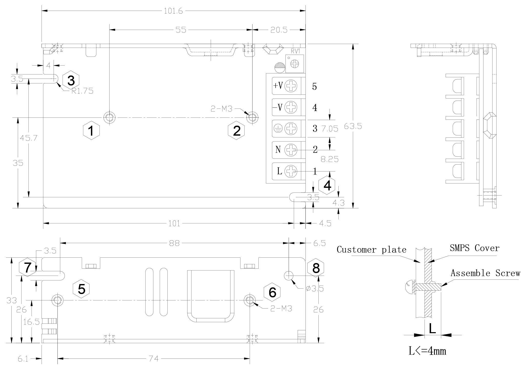 HDP-35 Mechanical Specs