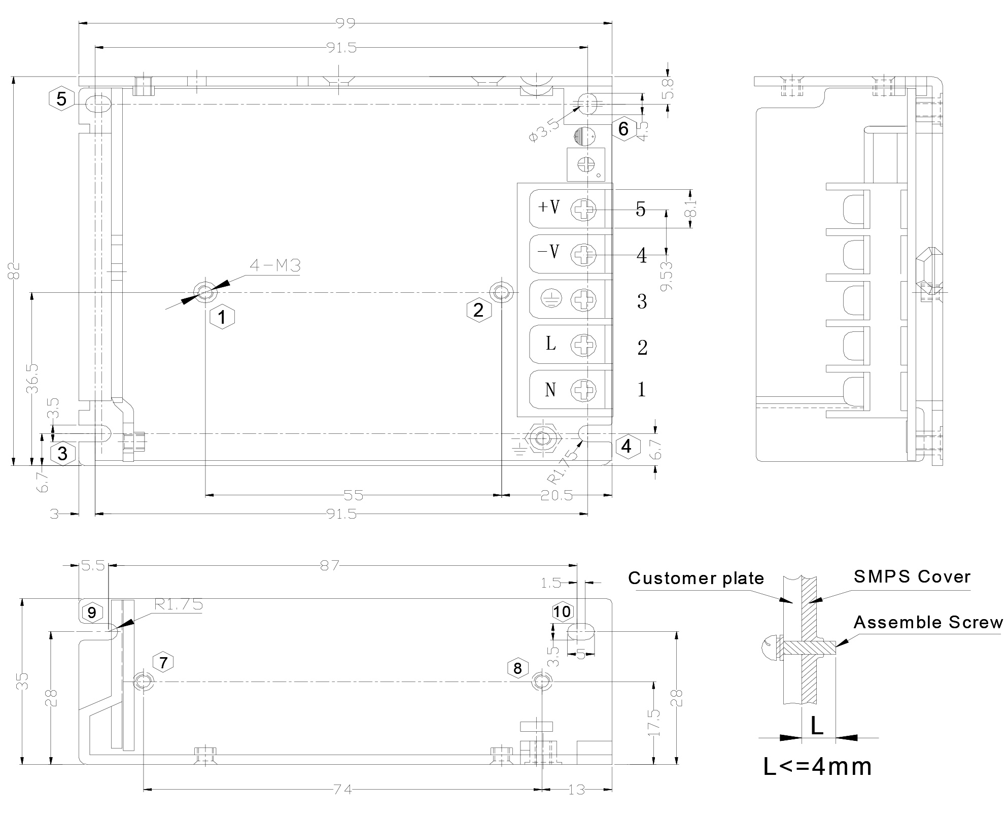 HDP-50 Mechanical Specs