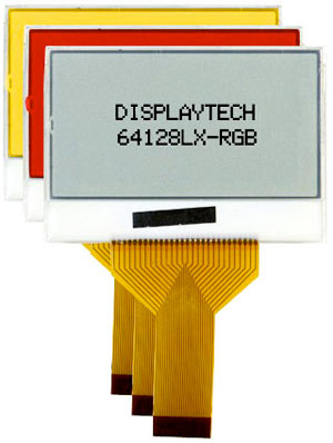 128x64 Graphic LCD Module with RGB Backlight