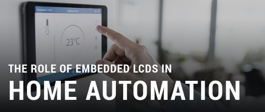 LCD display in home controller for smart home